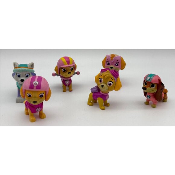 Skye Paw Patrol Lot of 7 Pink Girl Figurines  Toys - Picture 2 of 5
